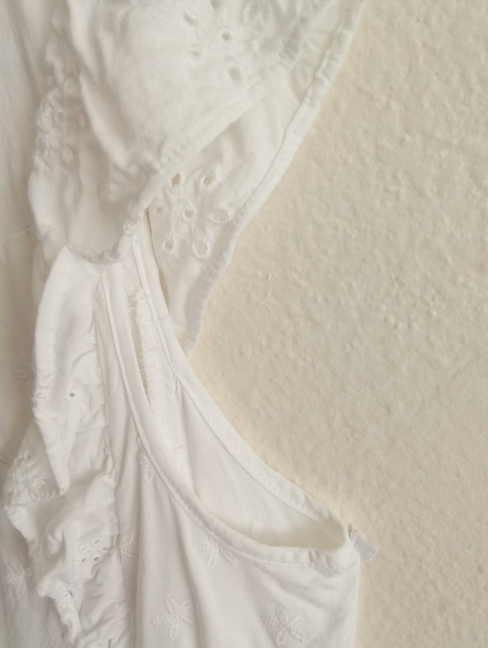 TORRID White Eyelet Ruffle Tank - Picture 7 of 13